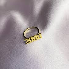 Knife edge wedding band solid 925 sterling silver real 10k 14k 18k yellow rose white gold or platinum ring comfort fit pointed top 3mm 4mm 5mm 6mm 8mm. Old English Yearplate Ring Darlings Jewelry