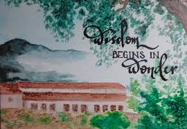 Wisdom Begins In Wonder Painting By Jacinta Van Hecke