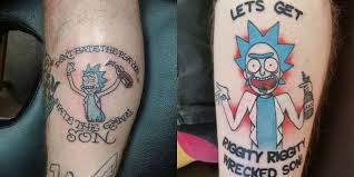 This week we are here with our style of time lapse video. Small Rick And Morty Tattoo