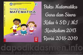 Matematika kelas 4 kurikulum 2013. Buku Matematika Kelas 4 Kurikulum 2013 Lengkap Buku Guru Dan Siswa