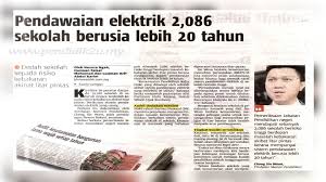 Please fill this form, we will try to respond as soon as possible. Pendawaian Elektrik 2086 Sekolah Berusia Lebih 20 Tahun Pendidik2u