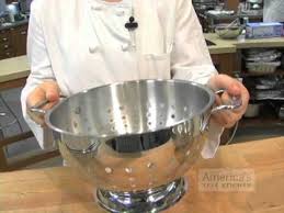 Drain salted cucumber left to sit for 30 minutes. Equipment Review The Secret To Buying The Best Colanders Strainers Youtube