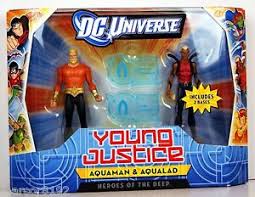 Aqualad is about to upgrade from sidekick to full on hero as he takes on the mantle of aquaman himself in dc's between his leading role in the hit animated series young justice, as well as. Dc Universe Young Justice Aquaman Aqualad Helden Der Tiefe 4 Actionfiguren Ebay