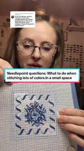 Replying to @Mary Beth Flynn Davi in needlepoint, sometimes there are  situations where you just have to keep stitching and know that it will all  work out in the end. #needlepointforbeginners ...