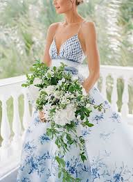 A Modern Charleston Wedding With A Blue And White Color Palette Baby Blue Wedding Dresses Blue Wedding Dresses Best Wedding Dresses