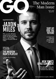 Free Black and White GQ Cover Page for Men Template to Edit Online