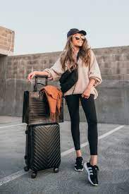 Fall Winter Travel Outfit Ideas Miss Louie Comfy Travel Outfit Winter Travel Outfit Vacation Outfits Women