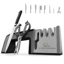 You only use this one for ceramic knife blades and not the others. Myvit Knife Sharpener 4 In 1 Diamond Coated Fine Ceramic Rod Shears And Scissors Knife Sharpening Sharpen Stone Sale Banggood Com