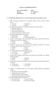 Contoh Soal Hots Pkn Sd Kelas 1 Kumpulan Materi Pelajaran Dan Contoh Soal 2