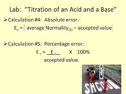 Relevance and uses of percent error formula How To Calculate Percentage Error For Titration How To Wiki 89