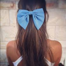 Since many advocacy groups have adopted ribbons as symbols of support or awareness, ribbons, particularly those of a single color, some colors may refer to more than one cause. Big Blue Bow Unique Hair Bow By Colordrop On Etsy On Wanelo Bow Hairstyle Unique Hair Bows Big Hair Bows