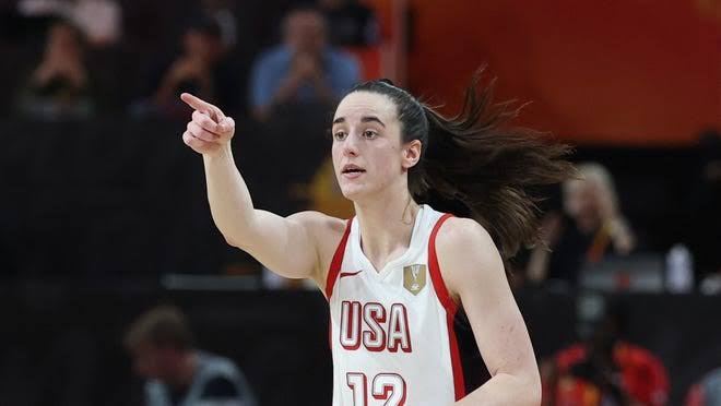 Caitlin Clark Team USA points assists for Team USA in Women's World Cup