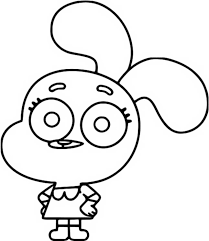 The amazing world of gumball coloring pages. Coloring Page The Amazing World Of Gumball Anais Watterson 3
