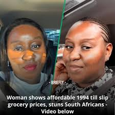 Bathong, take us back 🥲 A woman showed a grocery till slip from 1994,  unveiling the surprising single-figure prices of pork chops, Colgate soap,  and more items. Clip in the comments. Images: