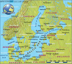 Map Of Baltic Sea Region In Several Countries Welt Atlas De