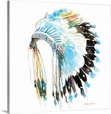 Follow along with us and learn how to draw a native american headdress! Chief Headdress Wall Art Canvas Prints Framed Prints Wall Peels Great Big Canvas