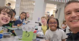 Thank you to Collierville Elementary School for hosting First Responder  Day! Our officers and firefighters from CFD had a great time sharing a meal  with the students at CES. We're grateful for