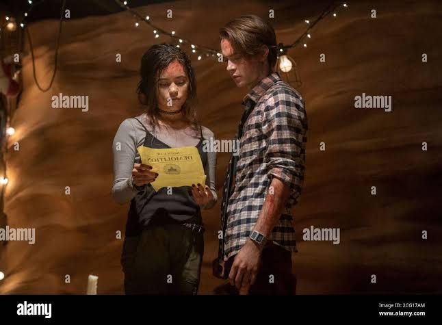 THE BABYSITTER: KILLER QUEEN, from left: Jenna Ortega, Judah Lewis, 2020.  ph: Tyler Golden / © Netflix / Courtesy Everett Collection Stock Photo -  Alamy