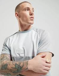 MCKENZIE GREY/ WHITE T Shirt Medium Men £15.00