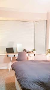 Browse our wooden, roller, roman blackout roller blinds are the perfect choice for bedrooms, helping you to enjoy the best night's treat your bedroom windows to a sleek, stylish wooden blind, bringing warmth and elegance into. How To Measure Install Bay Window Blinds The Carpenter S Daughter