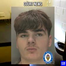 This is the moment a suspected stolen VW Golf is tracked from the air  through residential streets. Two suspects try to run one hides in a shop,  but the police dog unit