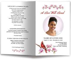 The cardinal funeral home at annette & keele streets was built in 1964. Red Cardinal Funeral Program Template The Funeral Program Site