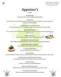 The best cold appetizers are those that are simple to make, using ingredients that get your taste buds tingling. Appetizer List Cold Catering Visions
