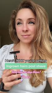 Why you’re getting ingrown hairs post-shave and what to do about them!  Watch the video till the end to learn more and like and follow for part 2!  #shavingtok #howtoshave #clearskin #razorrash #razors ...