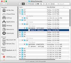 How To Access Attachment Files In Messages App From Mac Os X Finder