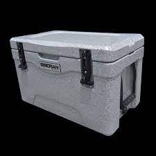 About 100℉, ice will stay about 3days. Siberian 30 30 Qt Cooler