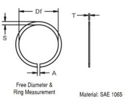 external retaining ring metric constant section sr