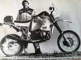 Vintage Paris Dakar Rally Motorcycles Gaston Rahier Paris Dakar Rally Motorcycle Illustration Adventure Motorcycle Camping Enduro Motorcycle