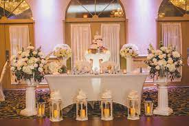 In addition to the bride and groom, other individuals commonly seated at the head table include the for the head or wedding party table to look its best: Nice Ideas For The Bride Groom Reception Table Crystal Ballroom Freehold Nj