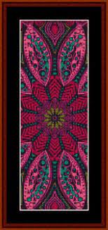 252 x 252 finished size (depending upon cross stitch fabric selection by stitcher): Fractal Cross Stitch Patterns