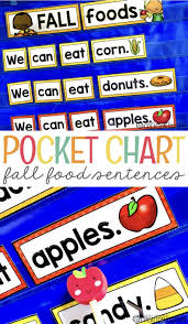 fall foods pocket chart sentences mrs jones creation station