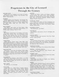 Leonard Centennial, 1881-1981