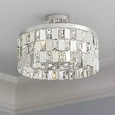 It's made from metal and. Saint Mossi 4 Lights Modern K9 Crystal Raindrop Ceiling Light Fitting Semi Flush Mount Ceiling Chandelier Chrome Finish Buy Online In Cayman Islands At Cayman Desertcart Com Productid 166230398