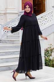 Sedanur Gunluk Siyah Tesettur Elbise Modelleri Moda Tesettur Giyim Elbise Modelleri Giyim Elbise