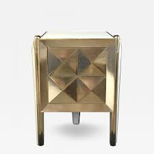 Part of the orrico collection. Margian Studio Inc White Glass And Rose Gold Gilt Side Table