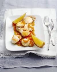 Noix De Saint Jacques Au Caramel D Agrumes Recette Noix De Saint Jacques Alimentation Coquille Saint Jacques