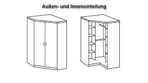 Suchergebnis auf amazon de fur. Eckschrank Click Sonoma Eiche Sagerau 120 Cm