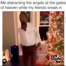 No one credit to mini toon { the creator of piggy }. Me Distracting The Angels At The Gates Of Heaven While My Friends Sneak In Ifunny