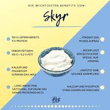 Skyr kann pur gegessen werden, ist aber auch in vielen geschmacksrichtungen erhältlich, von der klassischen heidelbeere, vanille, erdbeere bis zur neueren und ebenso erfolgreichen crème brûlée oder gebackenen äpfeln. Skyr So Gesund Ist Die Islandische Proteinbombe