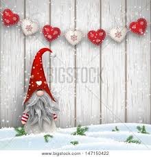 ᐈ köp & sälj signerade vykort & bilder. Tomte Standing Front Vector Photo Free Trial Bigstock