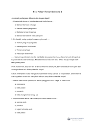 Soal ulangan harian tema 1 subtema 2 kelas 4 ini bisa dijadikan referensi belajar anak di rumah saat akan menghadapi ujian yang diberikan oleh bapak atau ibu guru. Ulangan Harian Kelas 4 Tema 8 Subtema 2