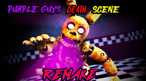 He kissed his axe, and started to talk. Sfm Fnaf Purple Guy S Death Scene Remake Youtube