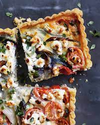 Cover the baking dish tightly with aluminum foil. Tomato Onion And Goat S Cheese Tart Recipe Sbs Food