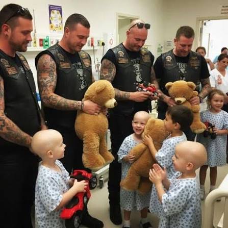 The children's hospital called security the moment six thunderous sidecar  bikes covered in teddy bears and balloons rolled through the gate on Children's  Day. But when the tattooed riders took off their