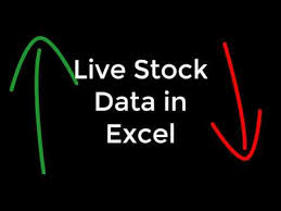 Quick Way To Get Live Stock Data To Excel Youtube