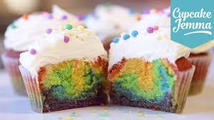 How To Make Rainbow Cupcakes Cupcake Jemma Cupcake Jemma Rainbow Cupcakes Ice Cream Cones Recipe